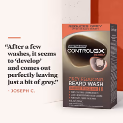 Just For Men Control Gx Grey Reducing Beard Shampoo, Mustache & Beard