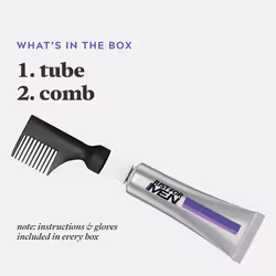 Just For Men Touch of Gray  Mens Hair Color Kit with Comb Applicator for Easy Application  Great for a Salt and Pepper Look - Medium Brown  T-35  Pack
