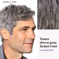 Just For Men Touch of Gray  Mens Hair Color Kit with Comb Applicator for Easy Application  Great for a Salt and Pepper Look - Medium Brown  T-35  Pack