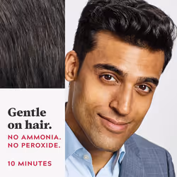 Just For Men Easy Comb-In Color Mens Hair Dye  Easy No Mix Application with Comb Applicator - Rich Black  A-65  Pack of 3