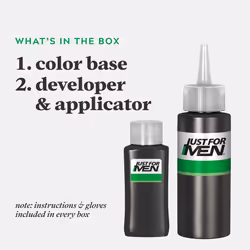 Just For Men Shampoo-In Color (Formerly Original Formula)  Gray Hair Coloring for Men - Darkest Brown  H-50  Pack of 3 (Packaging May Vary)