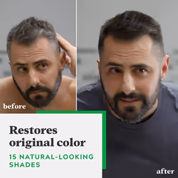 Just For Men Shampoo-In Color (Formerly Original Formula)  Mens Hair Color with Keratin and Vitamin E for Stronger Hair - Deep Dark Brown  H-46  Pack