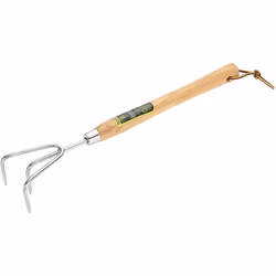 Spear & Jackson Kew Gardens 3100KEW Stainless Steel 3-Prong Cultivator with Handle, Blue, 12-Inch