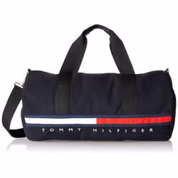 Tommy Hilfiger unisex adult Sporty Tino Duffle Bag Th Deep Black One Size US