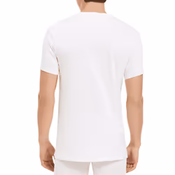 Calvin Klein Men's Cotton Classics 5-Pack Undershirts  5 White V-Neck