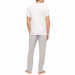 Calvin Klein Men's Cotton Classics 5-Pack Undershirts  5 White V-Neck
