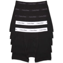 Calvin Klein Men's Cotton Classics 5-Pack Boxer Brief  3 Black Bodies