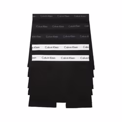 Calvin Klein Men's Cotton Classics 5-pack Boxer Brief  3 Black Bodies W / Black Wb  2 Black Bodies W / White Wb  X-Large
