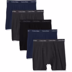 Calvin Klein Men's Cotton Classics 5-Pack Boxer Brief 2 Blue Shadow/