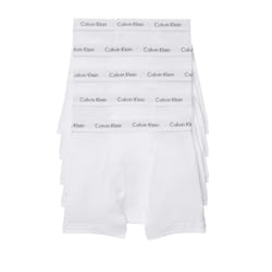 Calvin Klein Men's Cotton Classics 5-Pack Boxer Brief  5 White Bodies