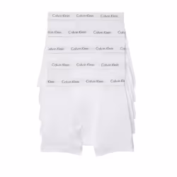 Calvin Klein Men's Cotton Classics 5-Pack Boxer Brief  5 White Bodies