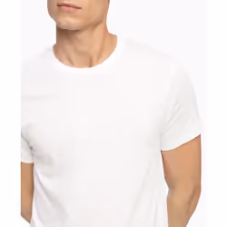 Calvin Klein Men's Cotton Classics 5-Pack Undershirts  5 White Crewnec