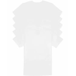 Calvin Klein Men's Cotton Classics 5-Pack Undershirts  5 White Crewnec