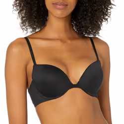 Calvin Klein Women's Constant Push Up Plunge Bra Black 34C