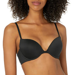 Calvin Klein Women's Constant Push Up Plunge Bra  Black  34C
