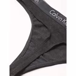 Calvin Klein Women's Motive Cotton Multipack Thong Panty  Charcoal Hea