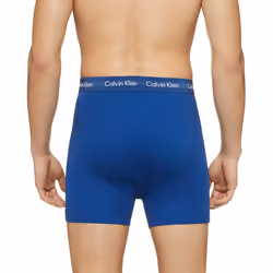 Calvin Klein Men's Cotton Classics 5-pack Boxer Brief  2 Mazarine Blue  1 Periwinkle  1 Dark Night  1 Evening Blue  Small