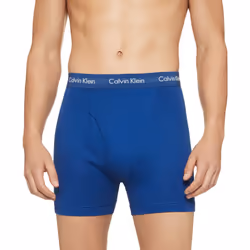 Calvin Klein Men's Cotton Classics 5-pack Boxer Brief  2 Mazarine Blue  1 Periwinkle  1 Dark Night  1 Evening Blue  Medium