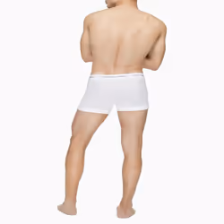 Calvin Klein Men's Cotton Classics 5-Pack Trunk  5 White  XL