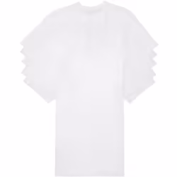 Calvin Klein Men's Cotton Classic 5-Pack Slim Undershirts  5 White Cre