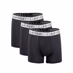 Calvin Klein Men`s Microfiber Boxer Briefs Pack of 3 (Black(NP2214-001