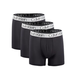 Calvin Klein Men`s Microfiber Boxer Briefs Pack of 3 (Black(NP2214-001