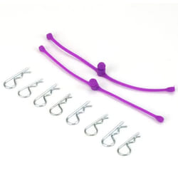 Du-Bro 2250 Purple Body Klip Retainer (2-Pack)