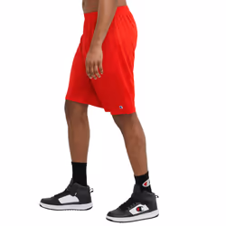 Champion mens 9"""" Shorts  Mesh Shorts  9""""  Mesh Basketball Shorts  Mesh Gym running shorts  Crimson-407q88  Large US