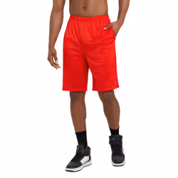 Champion mens 9"""" Shorts  Mesh Shorts  9""""  Mesh Basketball Shorts  Mesh Gym running shorts  Crimson-407q88  Large US