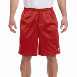 Champion Men's Long Mesh Short With Pockets Scarlet XX-Large