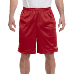 Champion Men's Long Mesh Short With Pockets Scarlet XX-Large