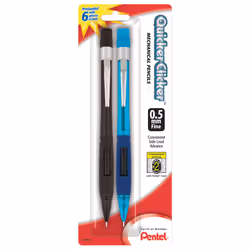 Pentel? Quicker Clicker? Automatic Pencils 0.5 mm Smoke Barrel Pack