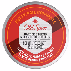 Old Spice Hair Styling Putty for Men  High Hold/Matte Finish  Barber's Blend Infused with Aloe  3 Ounce