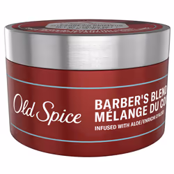 Old Spice Hair Styling Pomade for Men  Medium Hold/No Shine  Barber's Blend Infused with Aloe  3 Ounce