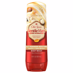 Old Spice Body Wash GentleMans Super Hydration for Men 24/7 Renewing Moisture Gentle on Skin Vanilla + Shea Scent 20 fl o ...