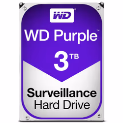 Western Digital Purple 3TB Surveillance Hard Disk Drive - 5400 RPM Class SATA 6 Gb/s 64MB Cache 3.5 Inch - WD30PURX Old Versi ...