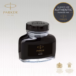 Parker Quink Ink Bottle  Black  57 ml (1950375)