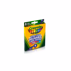 Crayola Ultra Clean Large Washable Crayons, School Supplies, 8 Count