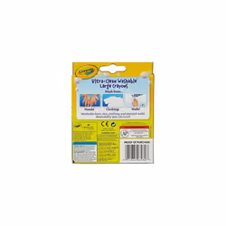 Crayola Ultra Clean Large Washable Crayons, School Supplies, 8 Count