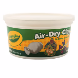 Crayola Air Dry Clay 2.5 Lb Bucket White