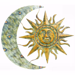 Gardman 8415 Aztec Sun and Moon Wall Art, 26"" Long x 24"" Wide
