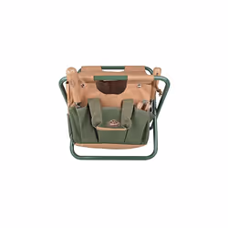 Esschert Design GT01 41 x 31 x 30cm Metal/Textile Garden Stool - Green