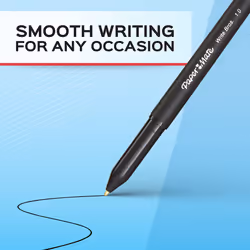 Paper Mate Write Bros Ballpoint Pens  Medium Point (1.0mm)  Blue  12 Count (3311131)