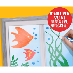 Crayola Window Markers (8 Count)  Washable Window Markers for Kids  Works On Glass Surfaces  Fun Gifts for Kids