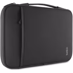 Slim Protective Sleeve with Carry Handle and Zipped Storage for Chromebooks, Netbooks and Laptops Upto 13 inch - Black