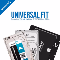 2.5" HDD SSD to 3.5" mounting Frame, Internal Hard Disk mounting kit Adapter, Removable Frame Bracket kit Compatible with All Types of 2.5" Hard Drive