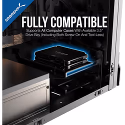2.5" HDD SSD to 3.5" mounting Frame, Internal Hard Disk mounting kit Adapter, Removable Frame Bracket kit Compatible with All Types of 2.5" Hard Drive