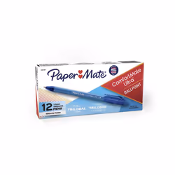 Paper Mate 6310187 ComfortMate Retractable Ballpoint Pens  Medium Point  Blue  12 Count