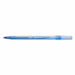 BIC Round Stic Xtra Life Ballpoint Pen Medium Point (1.0mm) Blue 12-Count