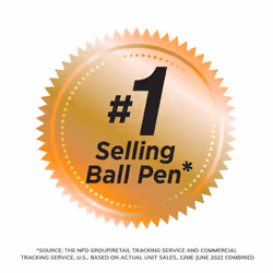 BIC Round Stic Xtra Life Ballpoint Pen  Medium Point (1.0mm)  Blue  12-Count